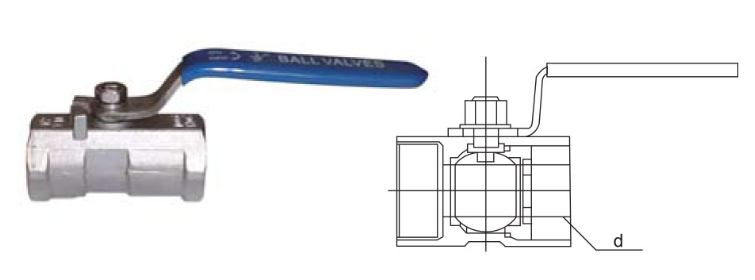 CZY15-8-QIIF-101一片式內螺紋球閥